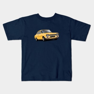 Ford Escort Mk 1 in sahara beige Kids T-Shirt